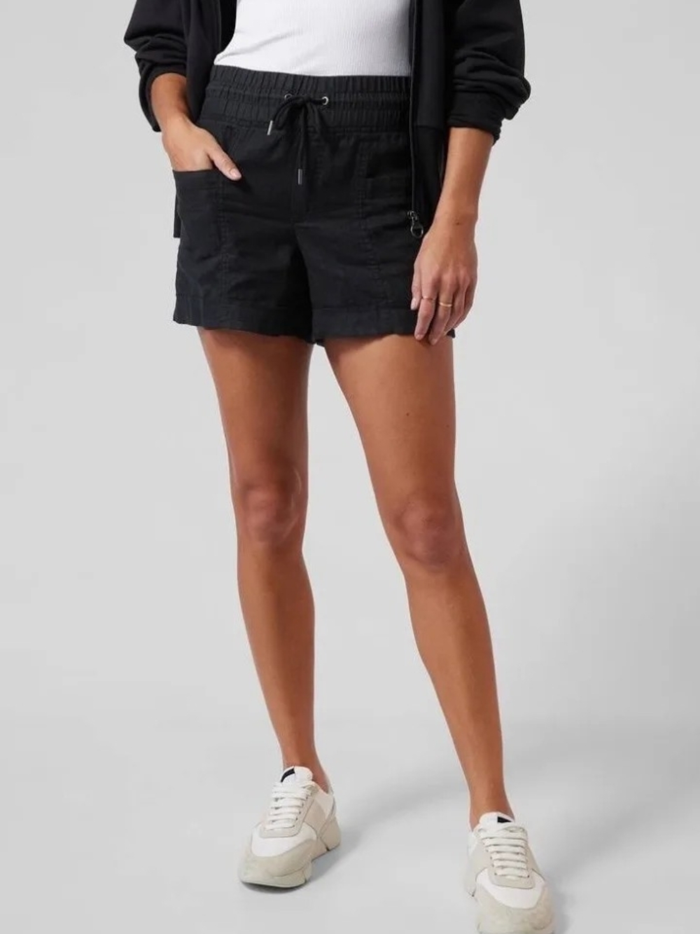 Athleta Cabo Linen Shorts